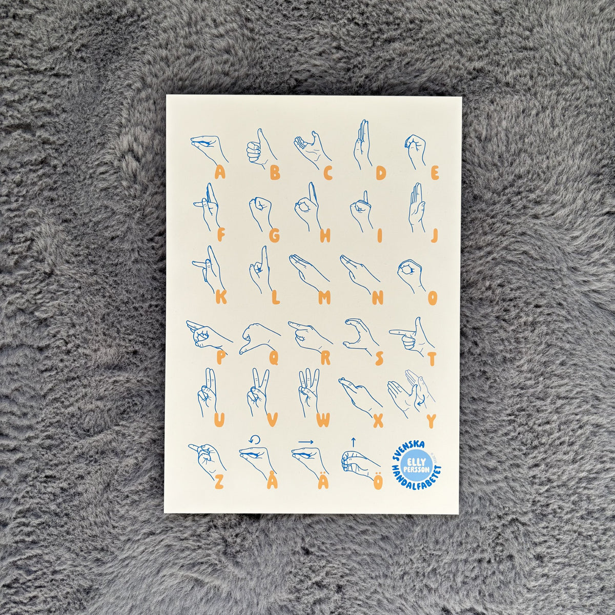 Handalfabetsposter (A3)