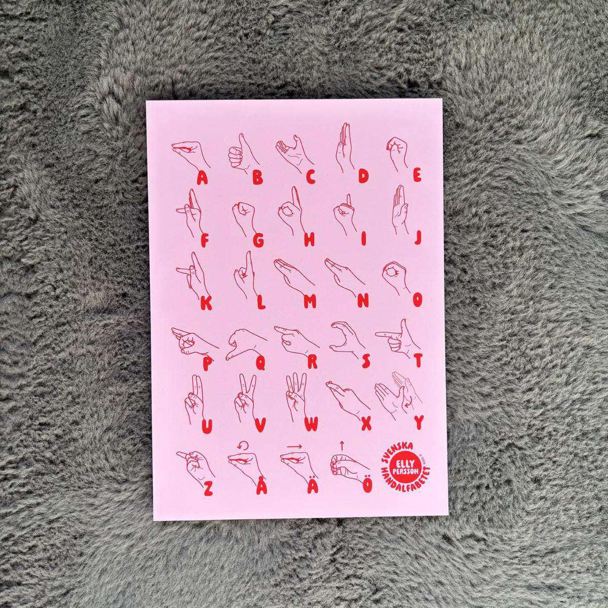 Handalfabetsposter (A3)