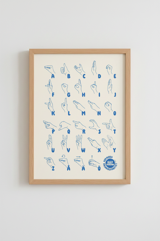Handalfabetsposter (A3)