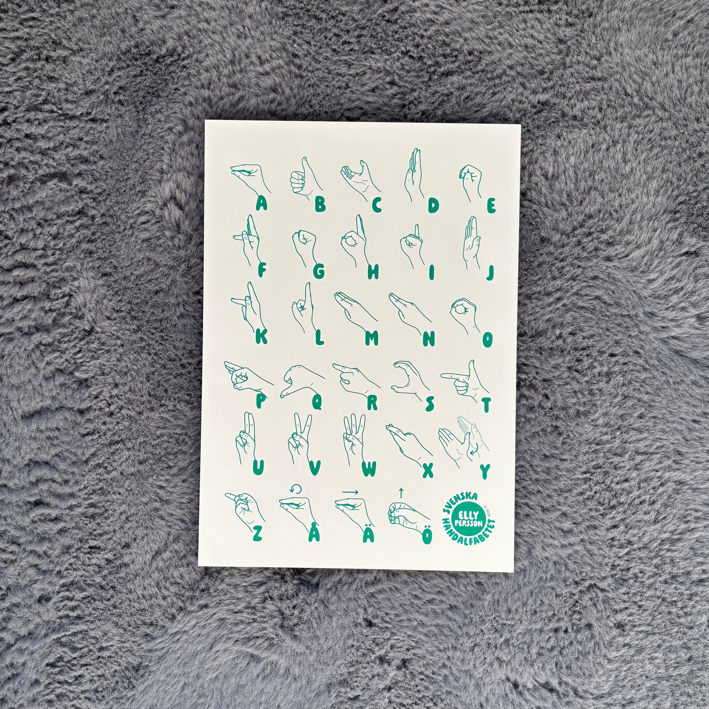 Handalfabetsposter (A3)