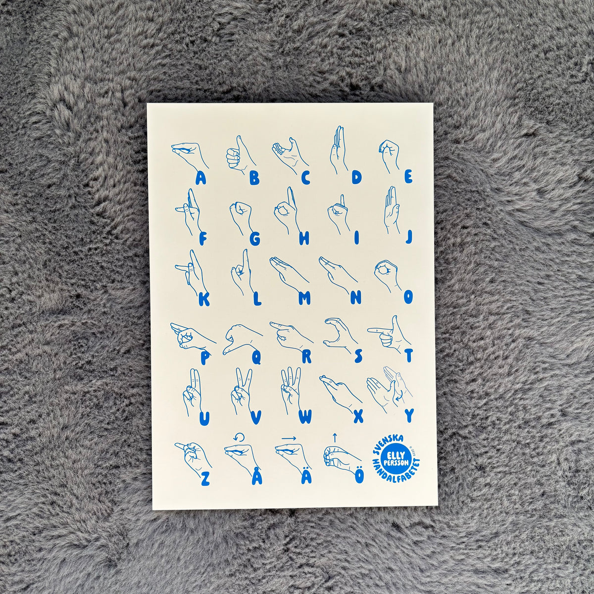 Handalfabetsposter (A3)
