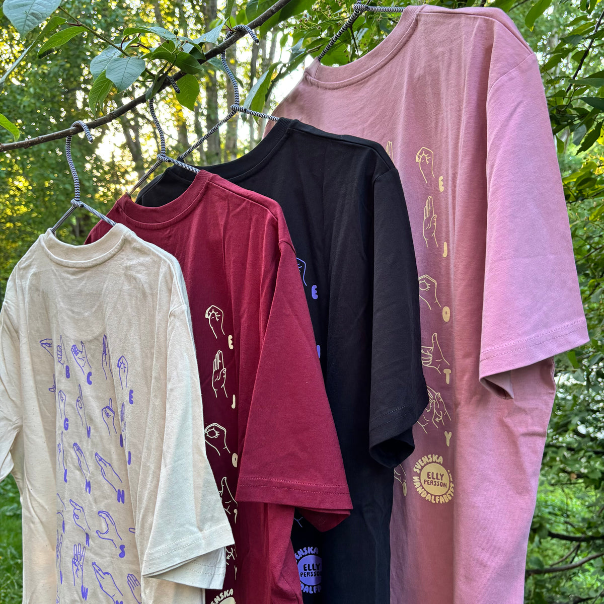 T-shirt UNISEX - Vinröd