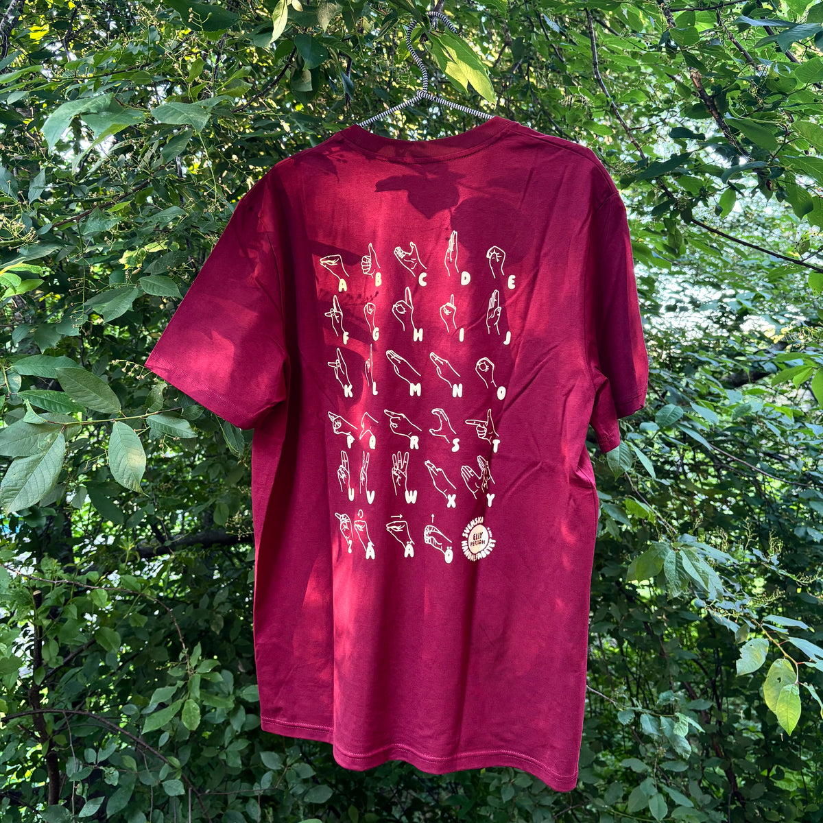 T-shirt UNISEX - Vinröd