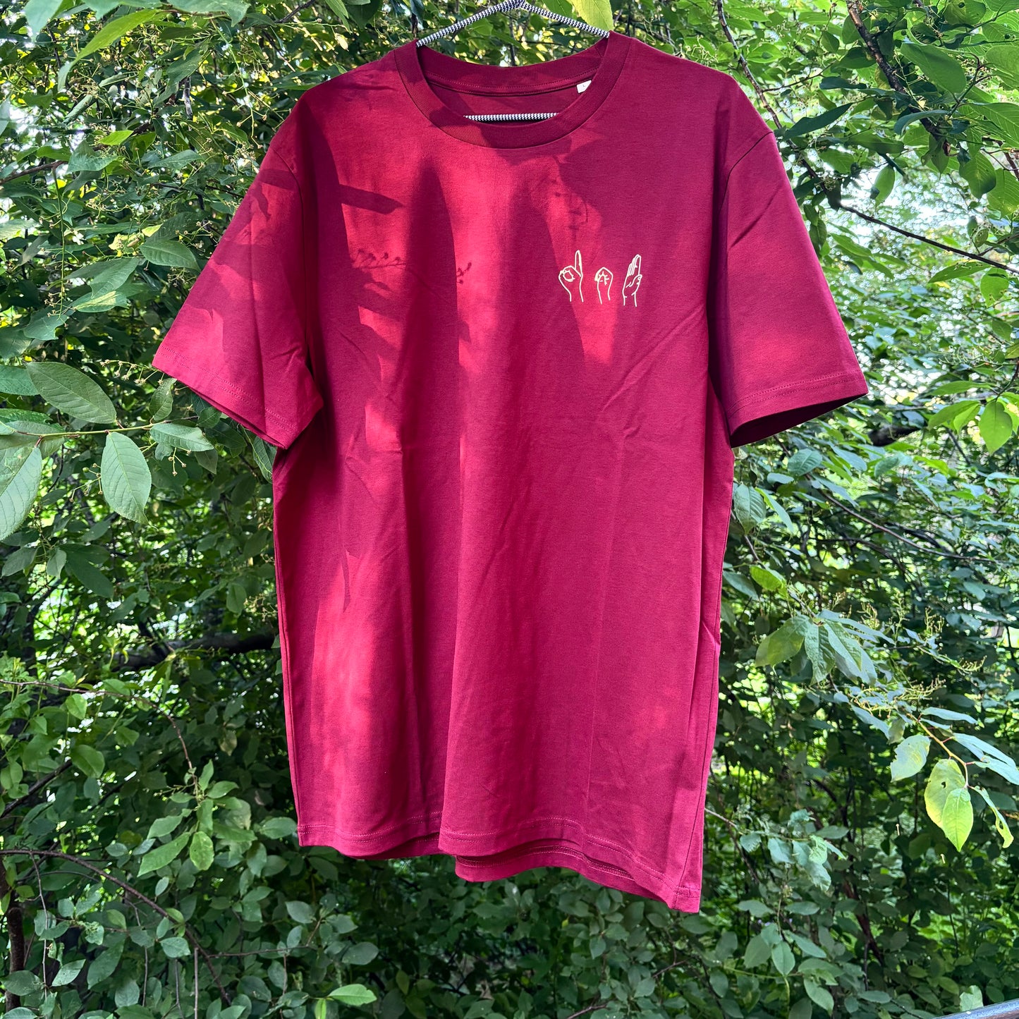 T-shirt UNISEX - Vinröd