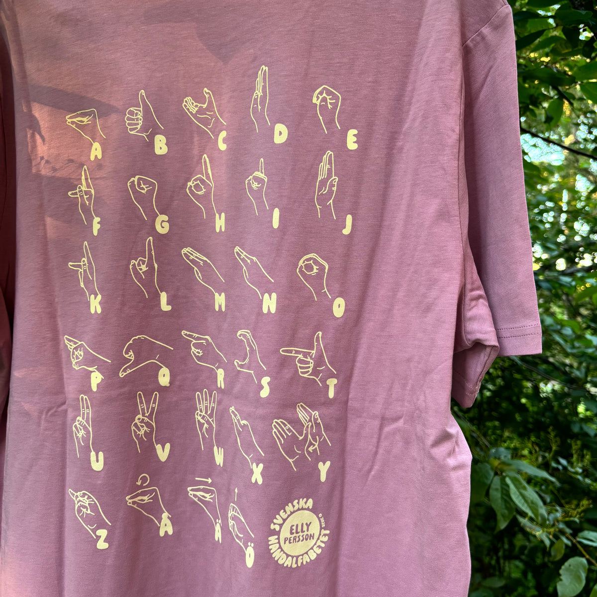 T-shirt UNISEX - Dimrosa/Ljus Beige