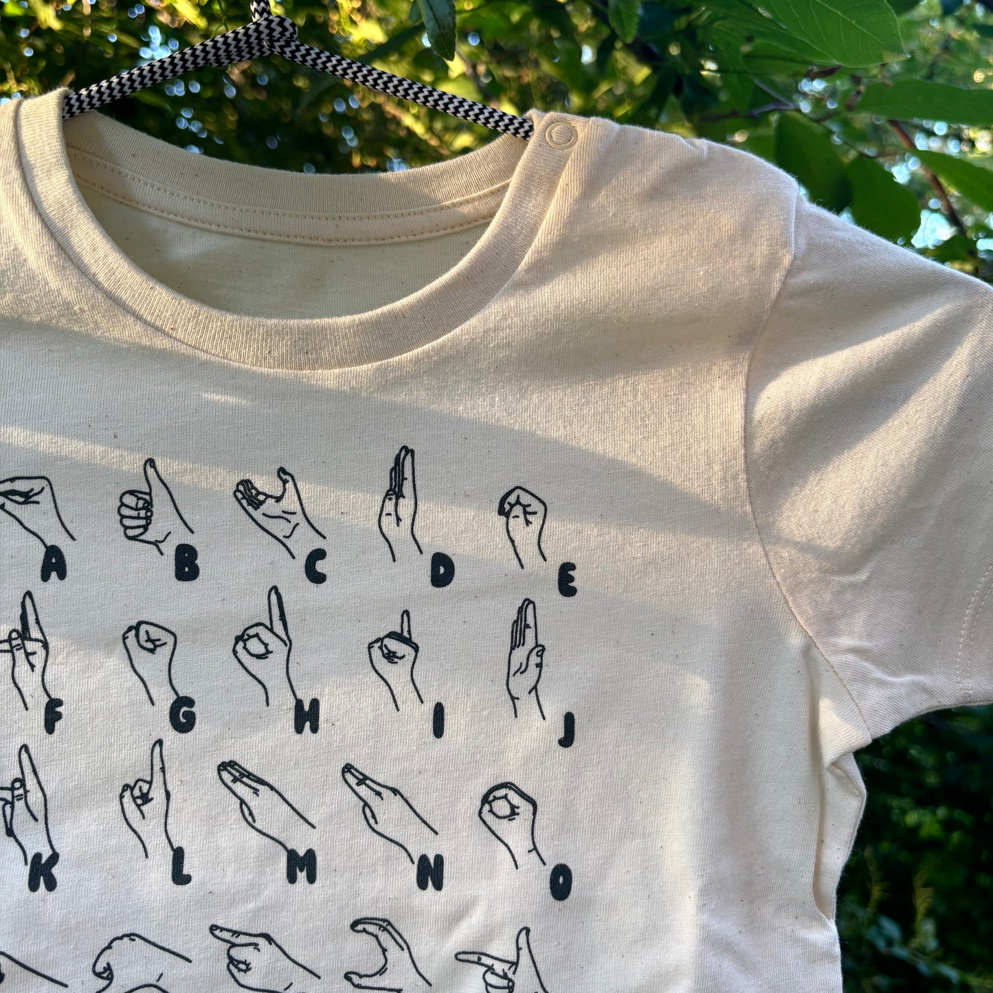 T-shirt BABY - Natur/Svart
