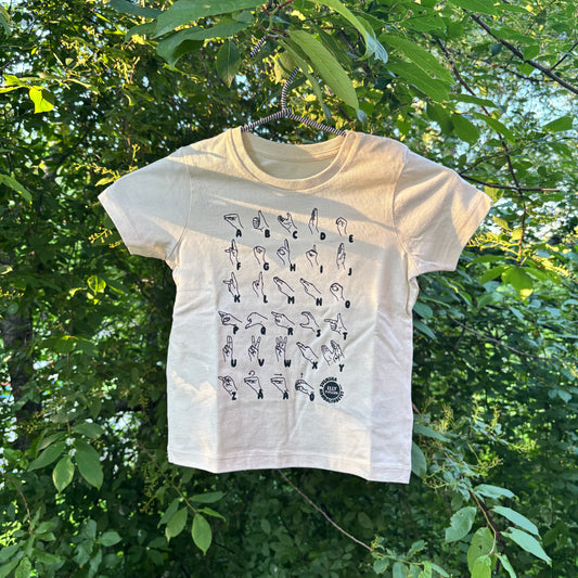 T-shirt BABY - Natur/Svart
