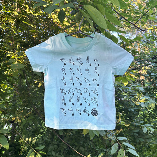 T-shirt BABY - Karibisk blå/Svart