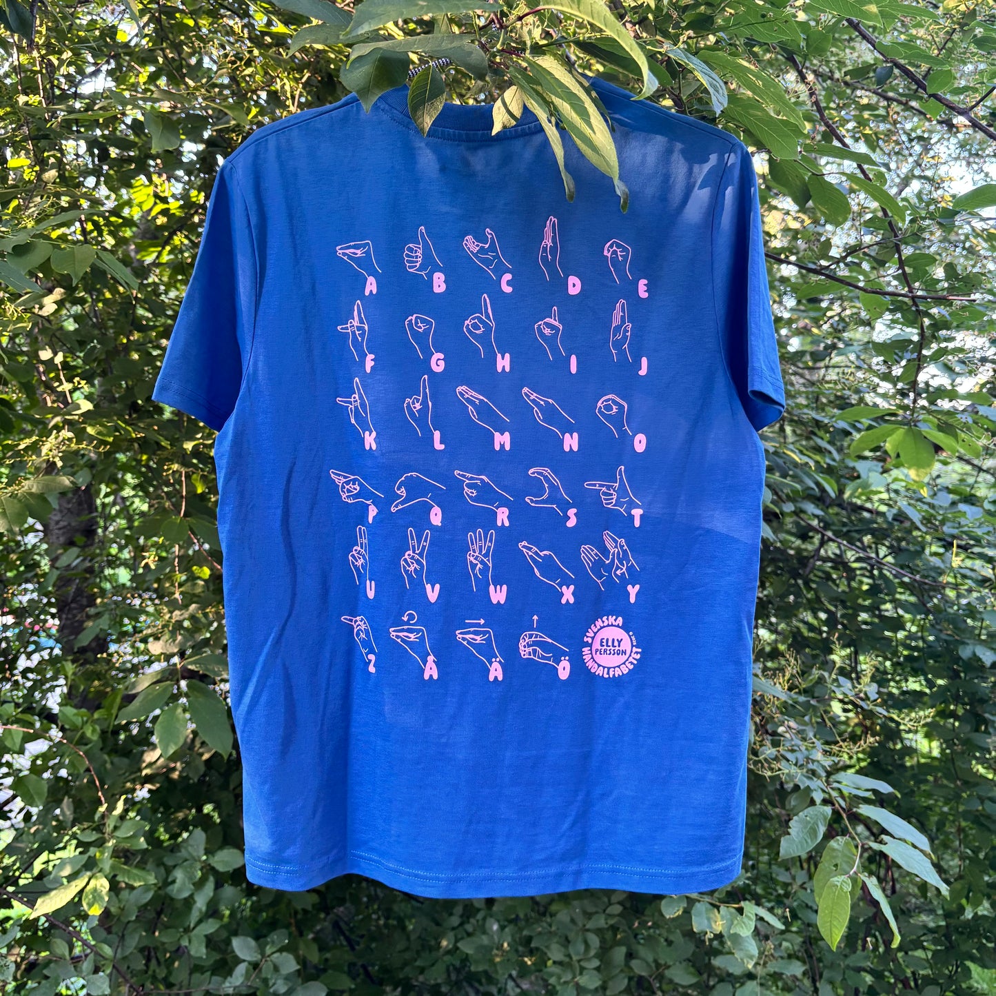 T-shirt UNISEX - Blå/Rosa