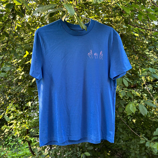 T-shirt UNISEX - Blå/Rosa