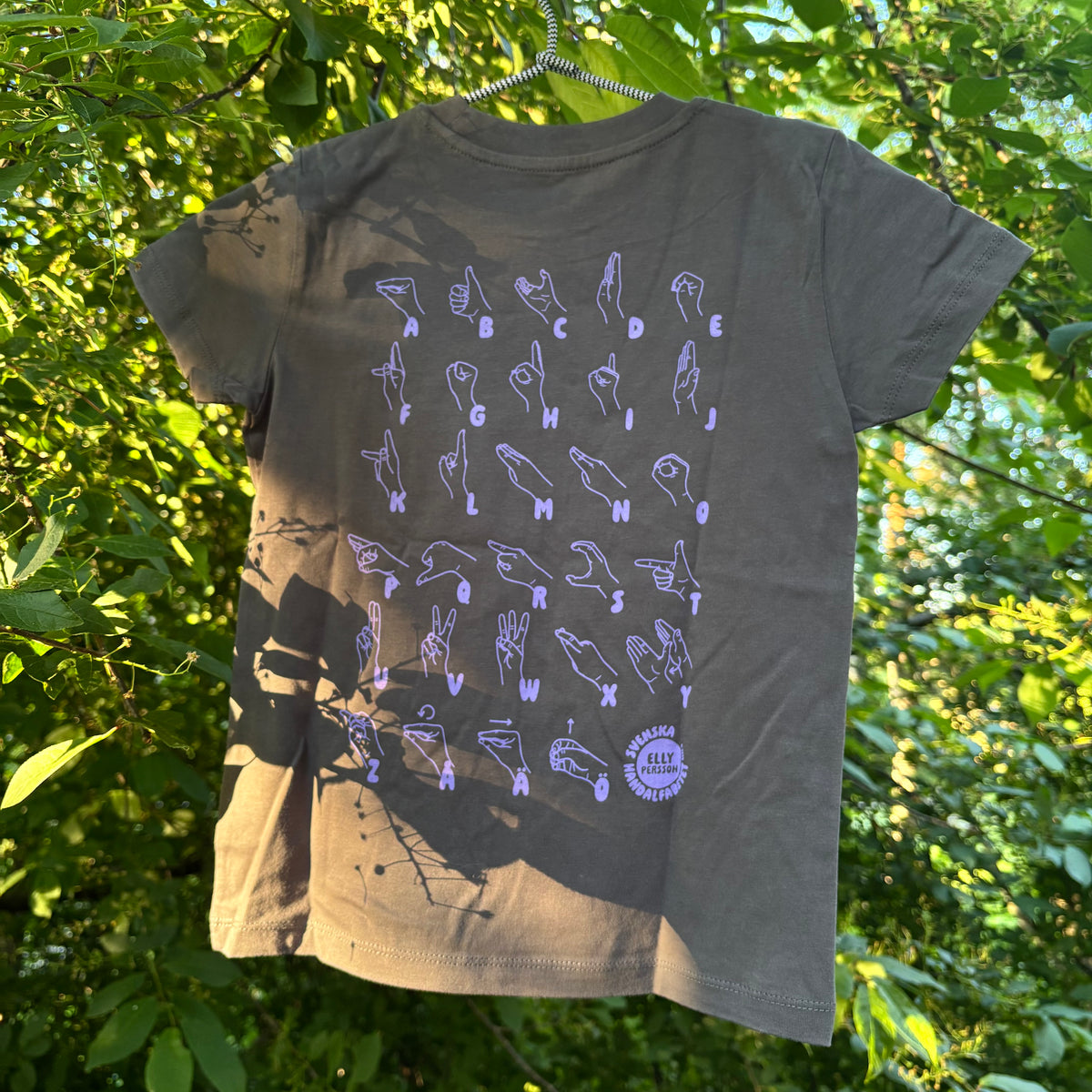 T-shirt BARN - Grå/Lila