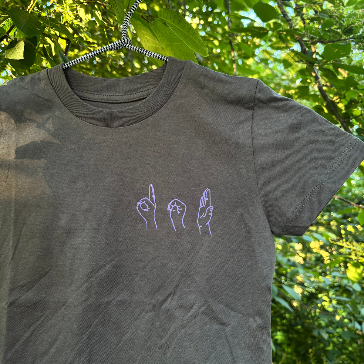 T-shirt BARN - Grå/Lila