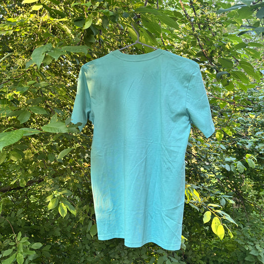 T-shirt BARN - blågrön